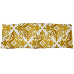 Gold Pattern Wallpaper Fleur Body Pillow Case Dakimakura (two Sides) by Celenk