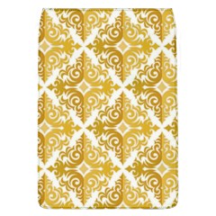 Gold Pattern Wallpaper Fleur Flap Covers (l)  by Celenk