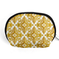 Gold Pattern Wallpaper Fleur Accessory Pouches (medium) 