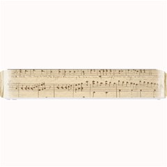 Vintage Beige Music Notes Small Bar Mats by Celenk