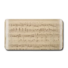 Vintage Beige Music Notes Medium Bar Mats by Celenk