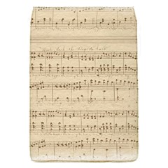 Vintage Beige Music Notes Flap Covers (s)  by Celenk