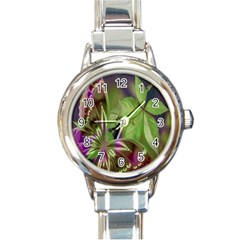 Arrangement Butterfly Aesthetics Round Italian Charm Watch by Celenk