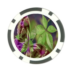 Arrangement Butterfly Aesthetics Poker Chip Card Guard by Celenk