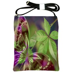 Arrangement Butterfly Aesthetics Shoulder Sling Bags by Celenk