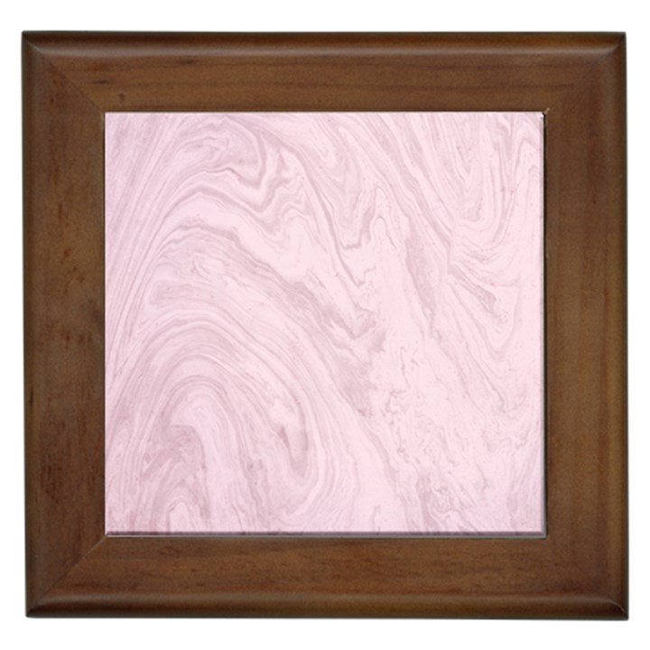 Marble Background Texture Pink Framed Tiles