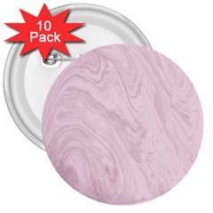 Marble Background Texture Pink 3  Buttons (10 Pack)  by Celenk