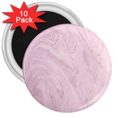 Marble Background Texture Pink 3  Magnets (10 Pack)  by Celenk