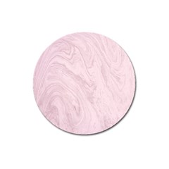 Marble Background Texture Pink Magnet 3  (round) by Celenk