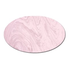 Marble Background Texture Pink Oval Magnet by Celenk