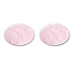 Marble Background Texture Pink Cufflinks (oval)