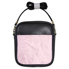 Marble Background Texture Pink Girls Sling Bags by Celenk