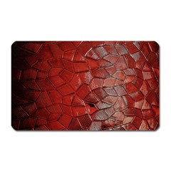 Pattern Backgrounds Abstract Red Magnet (rectangular) by Celenk