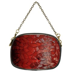 Pattern Backgrounds Abstract Red Chain Purses (one Side)  by Celenk