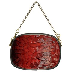 Pattern Backgrounds Abstract Red Chain Purses (two Sides)  by Celenk