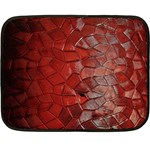 Pattern Backgrounds Abstract Red Double Sided Fleece Blanket (Mini)  35 x27  Blanket Front