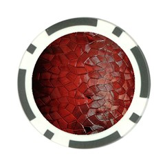 Pattern Backgrounds Abstract Red Poker Chip Card Guard (10 Pack)