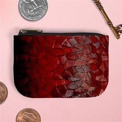 Pattern Backgrounds Abstract Red Mini Coin Purses by Celenk