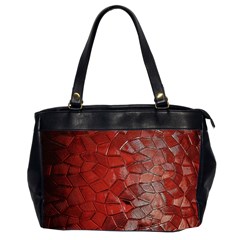 Pattern Backgrounds Abstract Red Office Handbags (2 Sides)  by Celenk