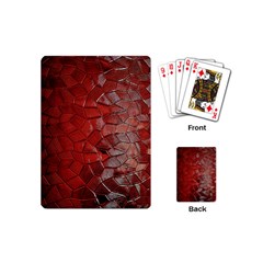 Pattern Backgrounds Abstract Red Playing Cards (mini) 