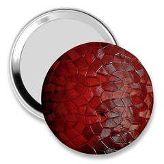 Pattern Backgrounds Abstract Red 3  Handbag Mirrors by Celenk