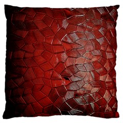 Pattern Backgrounds Abstract Red Large Flano Cushion Case (one Side) by Celenk