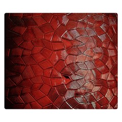 Pattern Backgrounds Abstract Red Double Sided Flano Blanket (small)  by Celenk