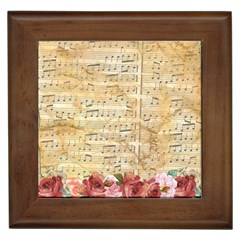 Background Old Parchment Musical Framed Tiles by Celenk