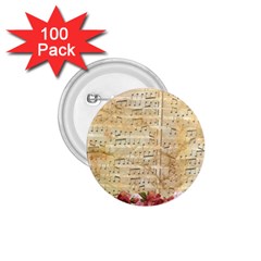 Background Old Parchment Musical 1 75  Buttons (100 Pack)  by Celenk