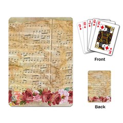 Background Old Parchment Musical Playing Card by Celenk