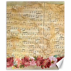 Background Old Parchment Musical Canvas 20  X 24   by Celenk