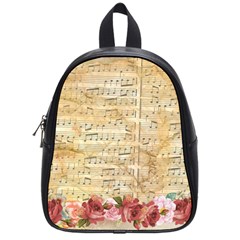 Background Old Parchment Musical School Bag (small) by Celenk