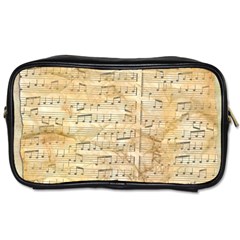 Background Old Parchment Musical Toiletries Bags 2-side by Celenk