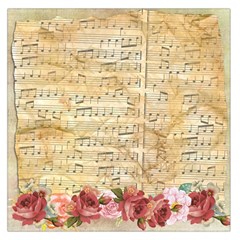 Background Old Parchment Musical Large Satin Scarf (square) by Celenk