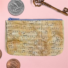 Background Old Parchment Musical Large Coin Purse by Celenk