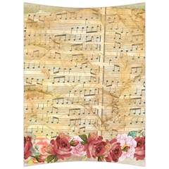 Background Old Parchment Musical Back Support Cushion by Celenk