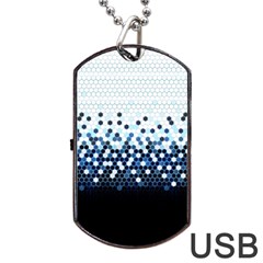 Tech Camouflage Dog Tag Usb Flash (two Sides) by jumpercat