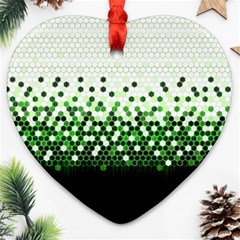 Tech Camouflage 2 Heart Ornament (two Sides) by jumpercat