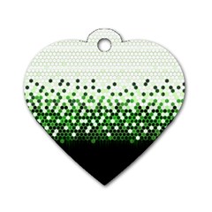 Tech Camouflage 2 Dog Tag Heart (one Side) by jumpercat