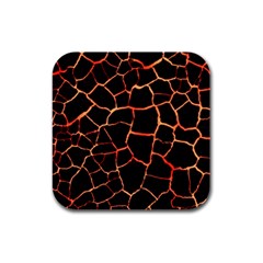 Magma Rubber Square Coaster (4 Pack)  by jumpercat