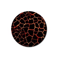 Magma Rubber Coaster (round)  by jumpercat