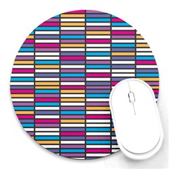 Color Grid 01 Round Mousepads