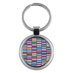 Color Grid 01 Key Chains (round)  by jumpercat