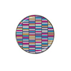 Color Grid 01 Hat Clip Ball Marker (10 Pack) by jumpercat