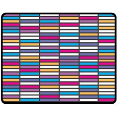 Color Grid 01 Fleece Blanket (medium)  by jumpercat