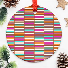 Color Grid 02 Ornament (round) by jumpercat