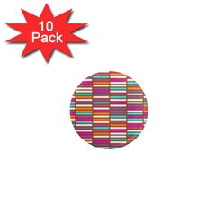 Color Grid 02 1  Mini Magnet (10 Pack)  by jumpercat