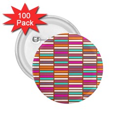 Color Grid 02 2 25  Buttons (100 Pack)  by jumpercat