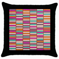 Color Grid 02 Throw Pillow Case (black) by jumpercat