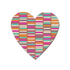 Color Grid 02 Heart Magnet by jumpercat